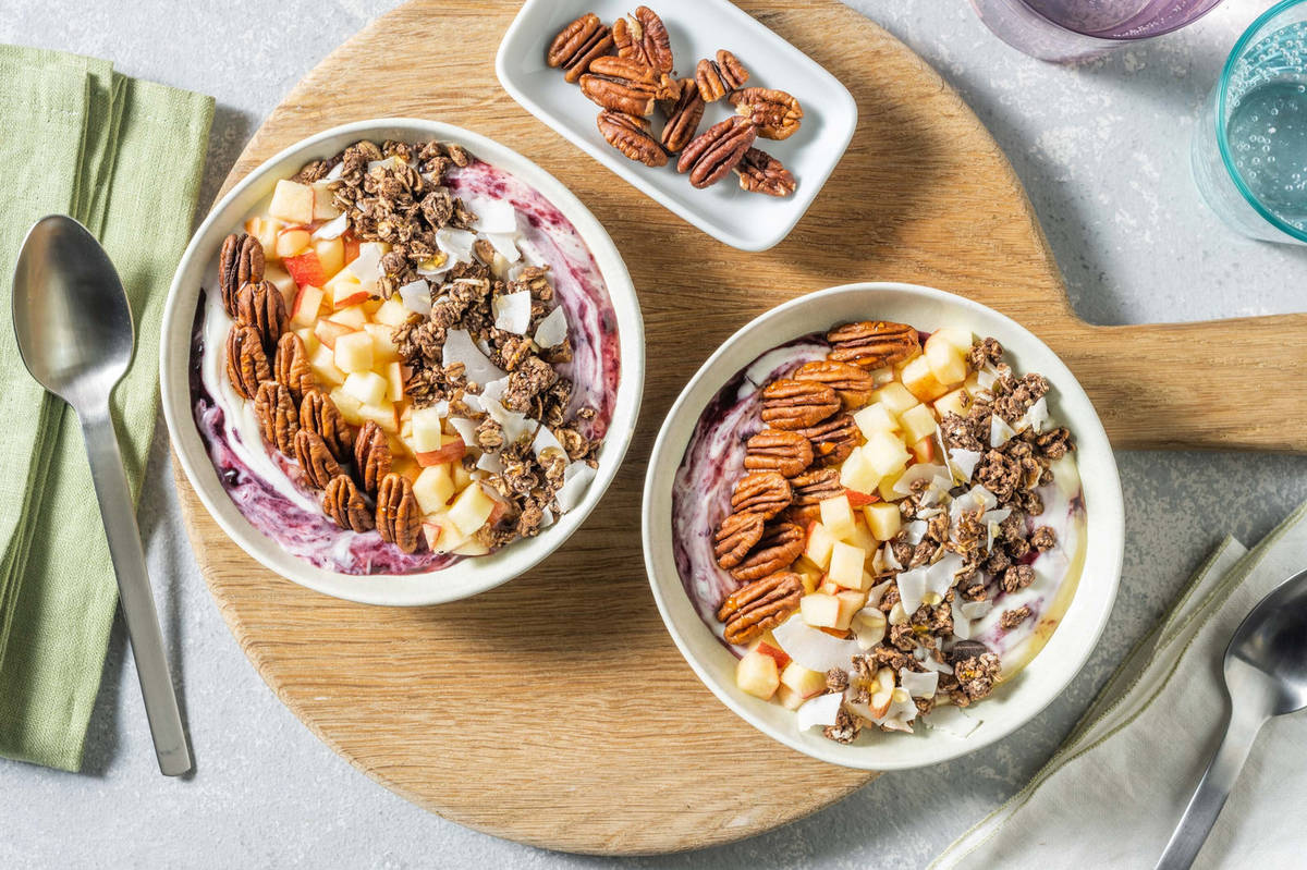 Granola & Red Berry Compote Yoghurt Bowl