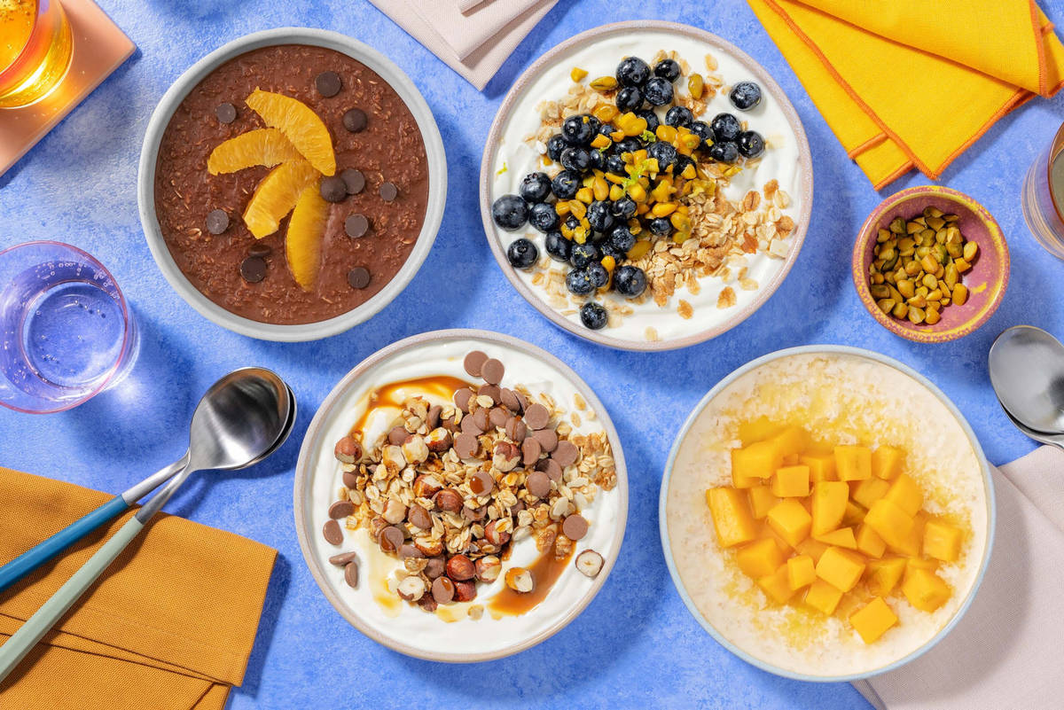 Oats and Granola Breakfast Plan | 4 Meals | 2 Portions Each