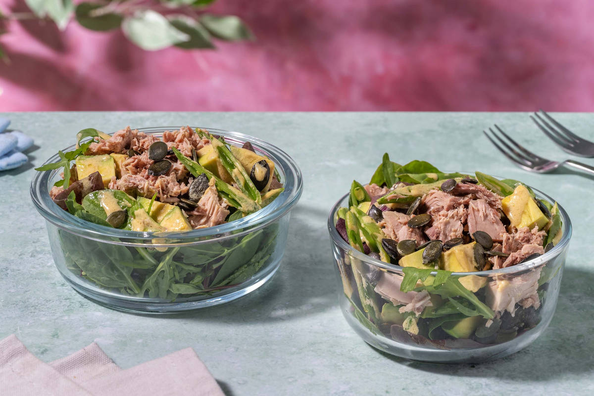 Tuna, Avocado and Sugar Snap Pea Salad