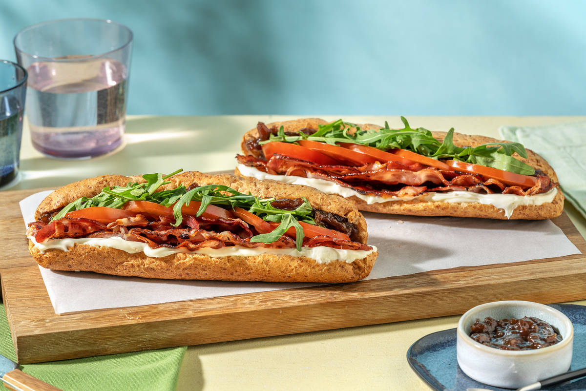 Crispy Bacon, Tomato & Onion Marmalade Roll