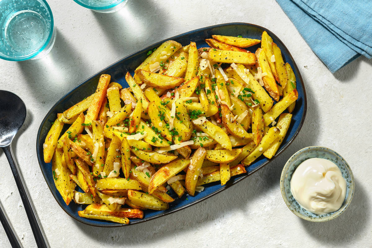 Frites garnies de Parmigiano Reggiano