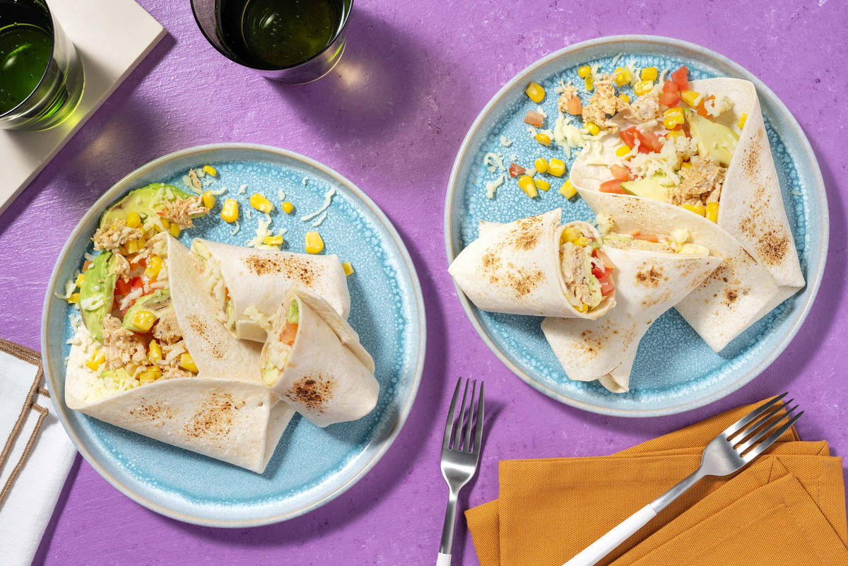 Pulled chicken tortilla's