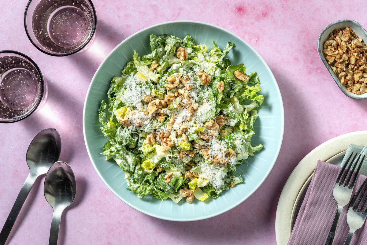 Extra Caesar-Style Salad with Truffle Dressing