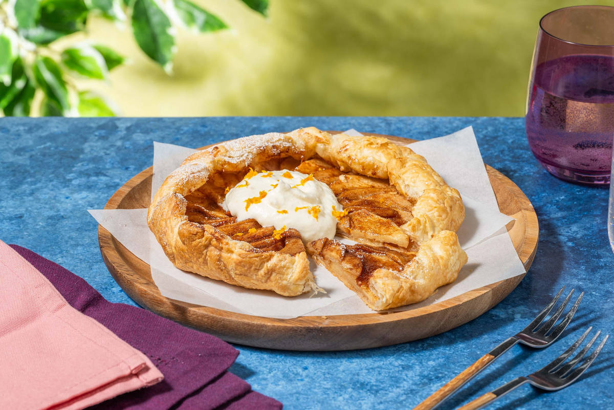 Tarte fine aux pommes caramélisées