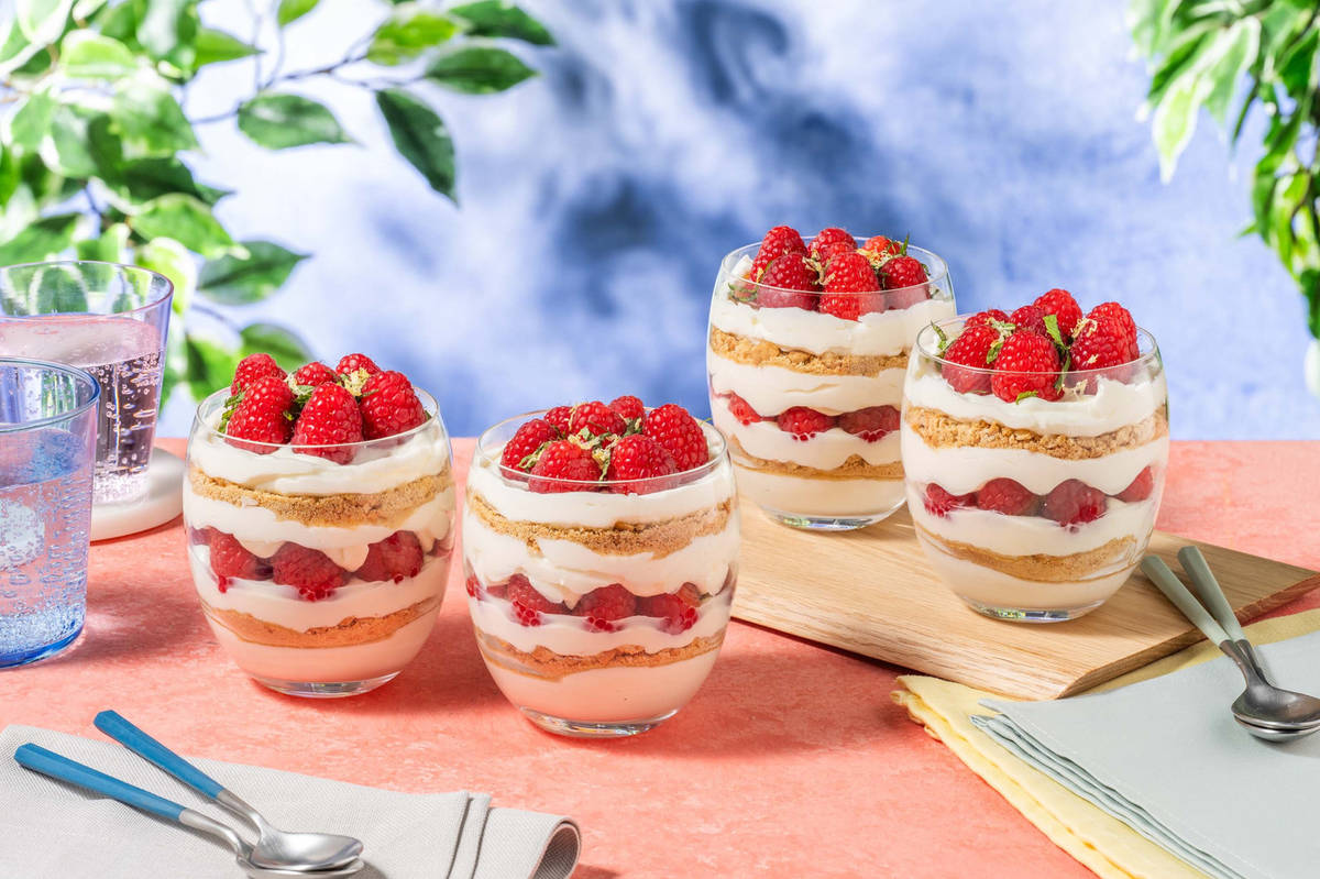 Cheesecake sans cuisson à la framboise