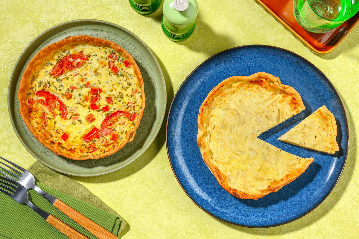 Quiche combi - Caprese & Lorraine
