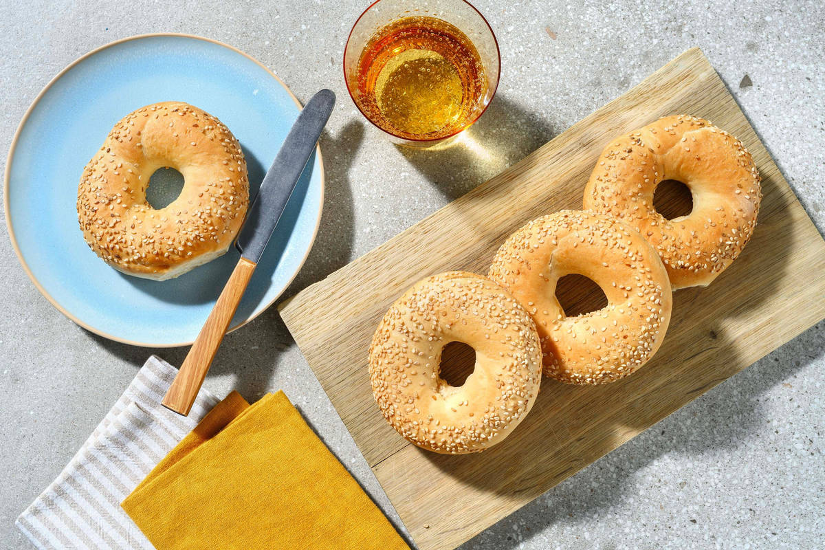 Bagels met sesamzaad