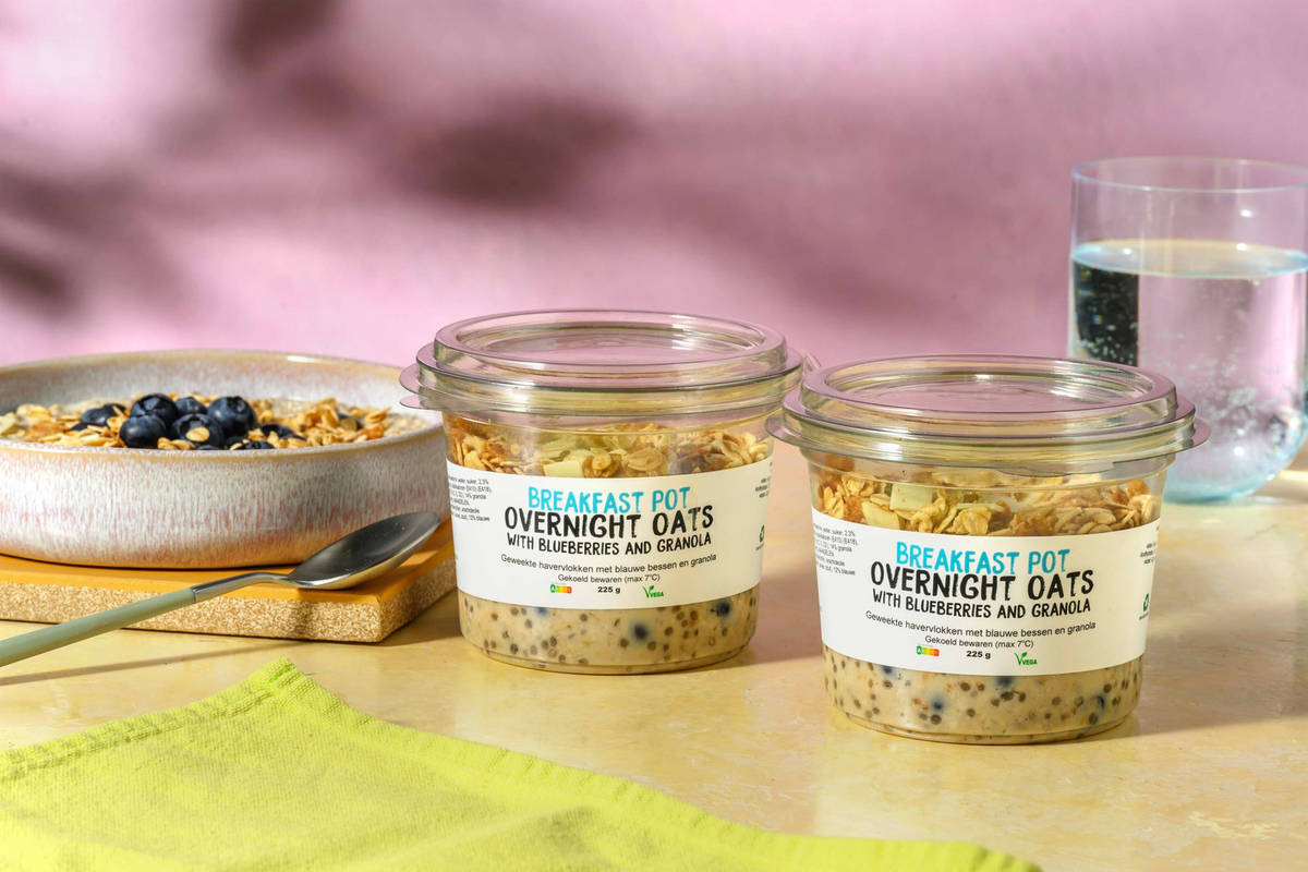 Overnight oats - myrtille et granola