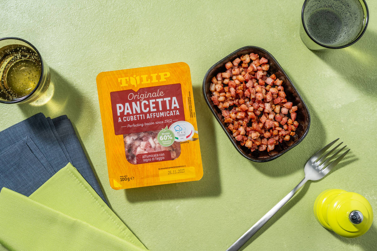 Pancetta a cubetti affumicata