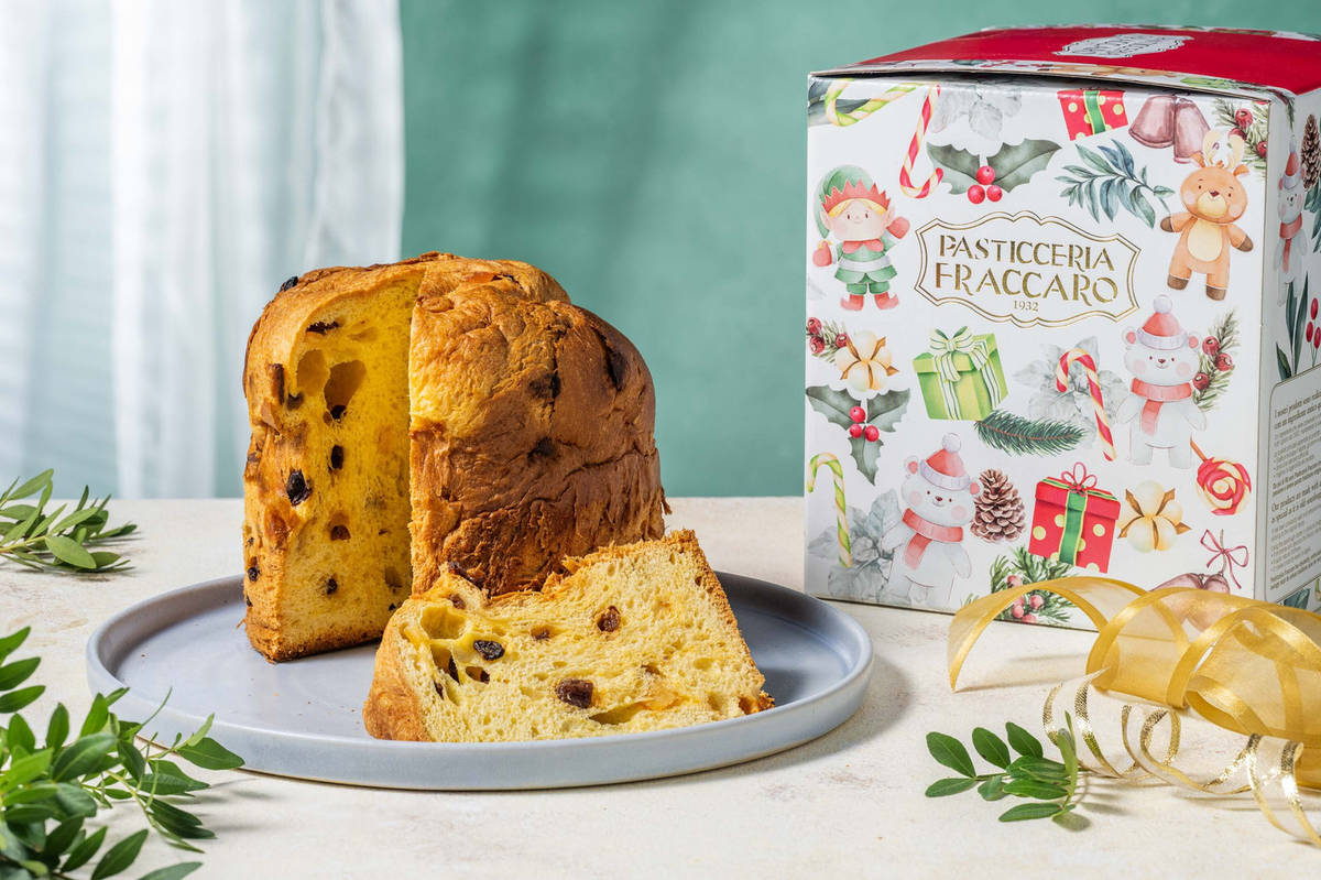 Panettone classico con uvetta e canditi