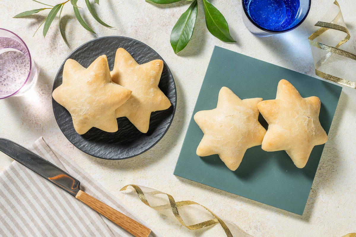 Petits pains en forme d'étoile