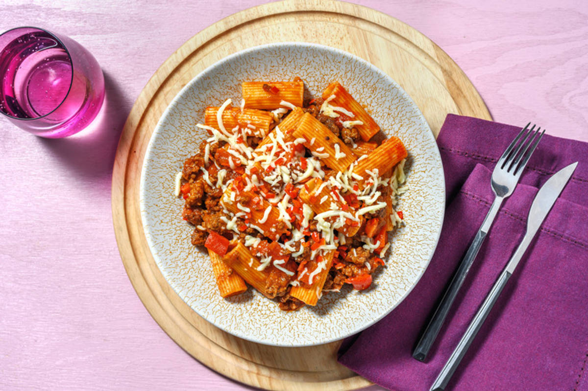 BBQ Turkey Ragu Rigatoni