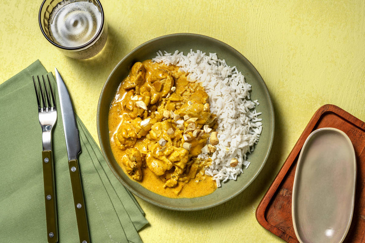 Extra de muslo de pollo estilo korma