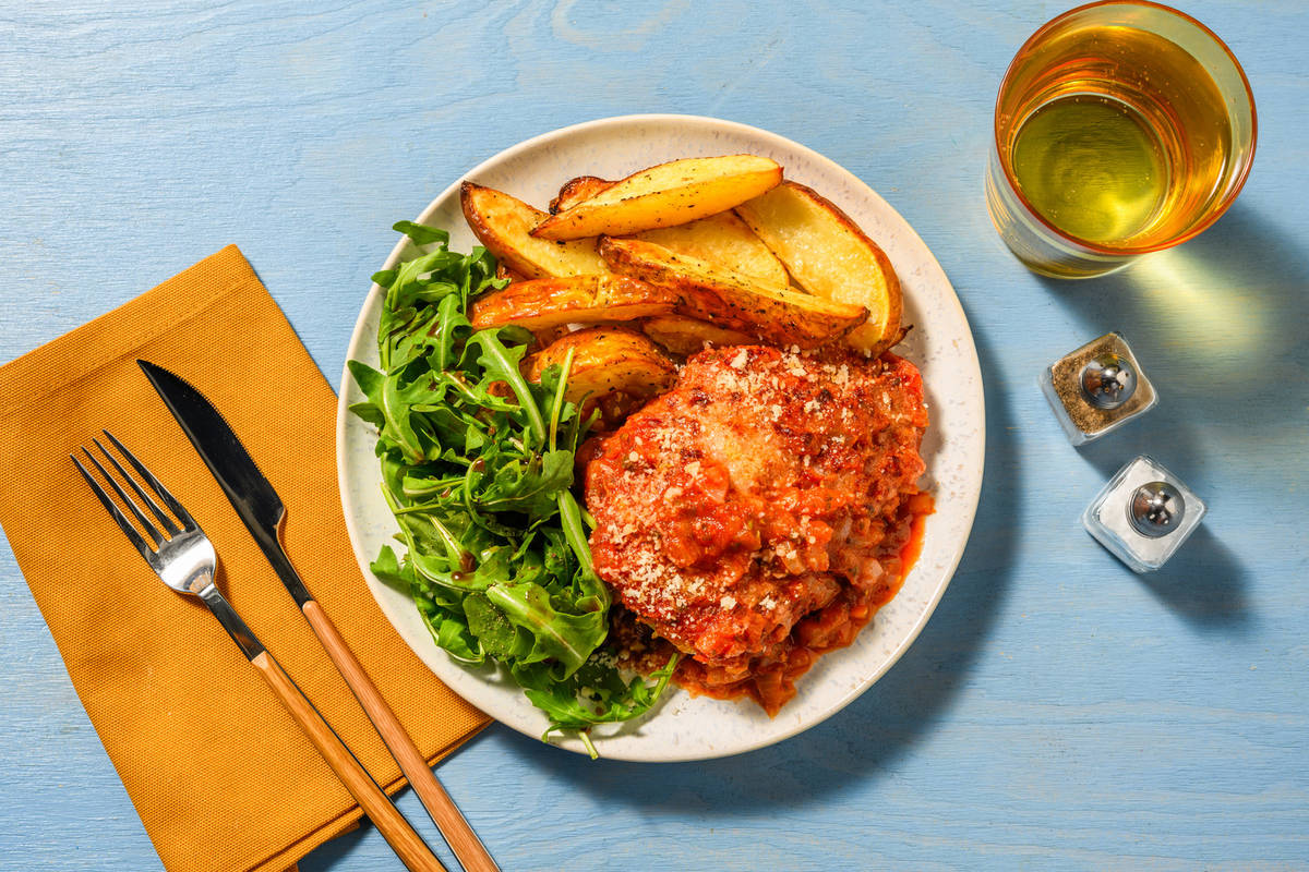 Pollo a la parmigiana