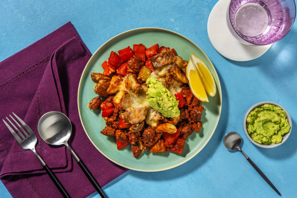 Mexican Style Cheesy Turkey Hash
