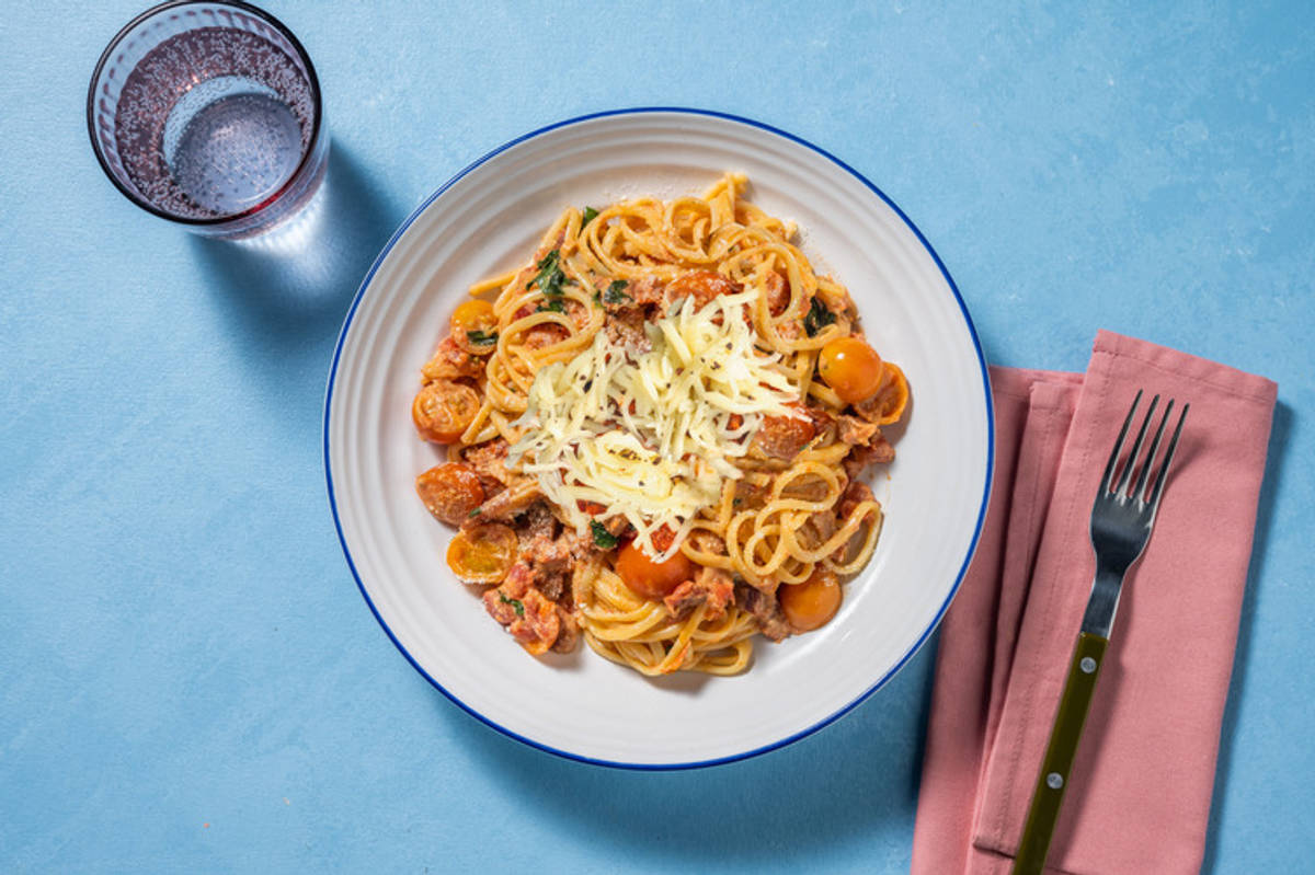 Bacon and Cheddar Linguine