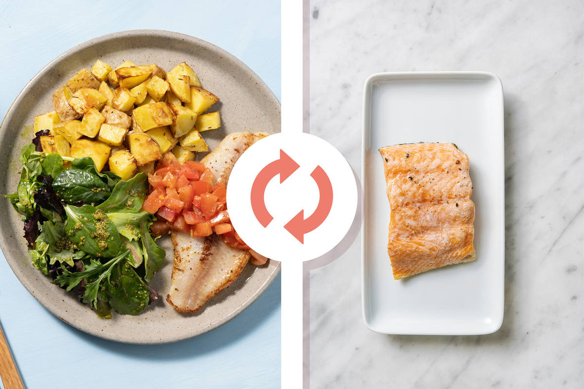 Oven Baked Salmon and Warm Tomato Salsa