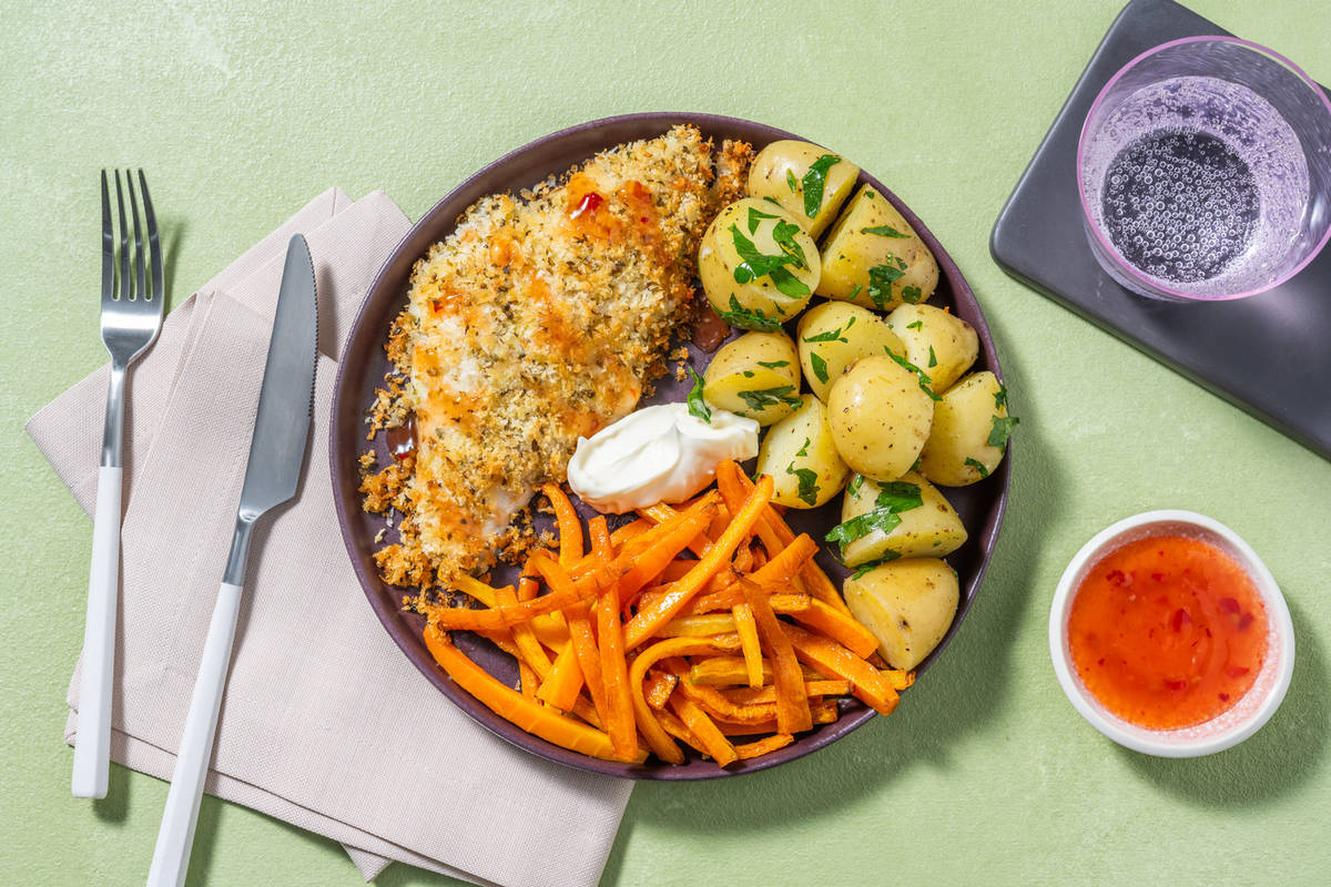 Cheesy Crusted Basa