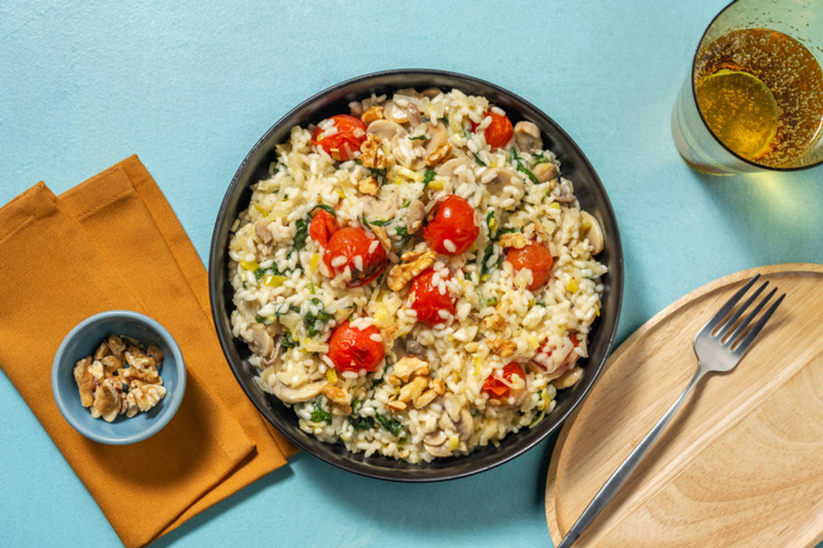 Spinach and Mushroom Risotto