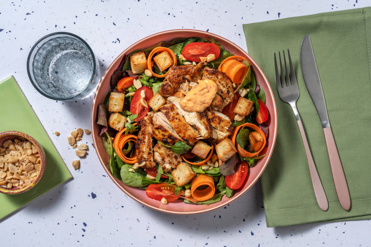 Lemongrass Chicken Bánh Mì Inspired Salad