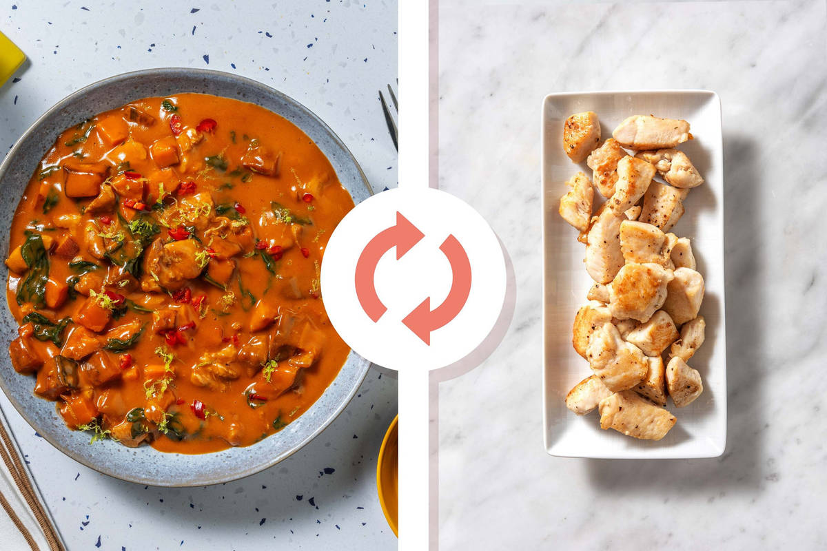 Sweet Potato, Ginger & Garlic Chicken Breast Stew 