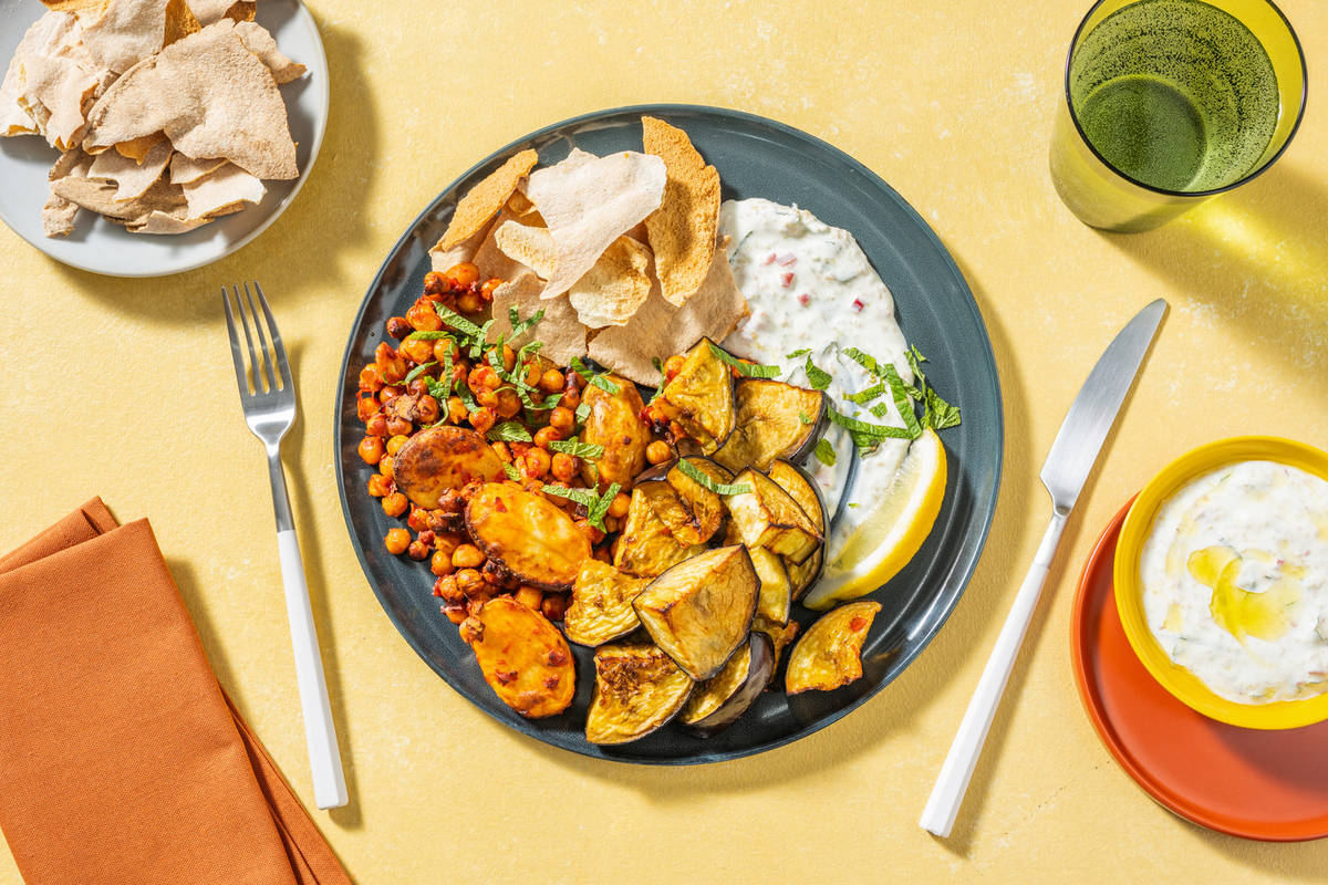 Aubergine Fatteh