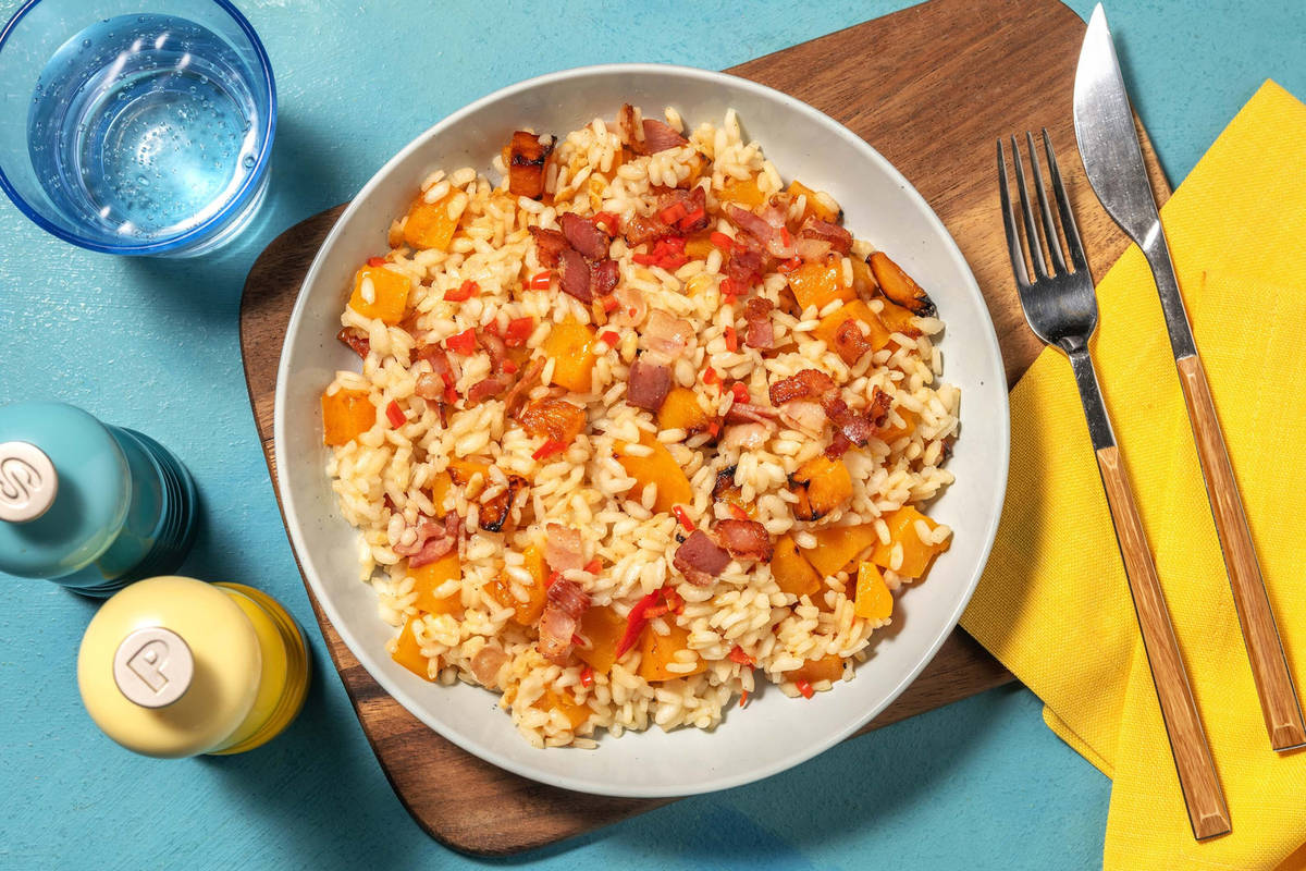 Bacon and Sweet Potato Risotto