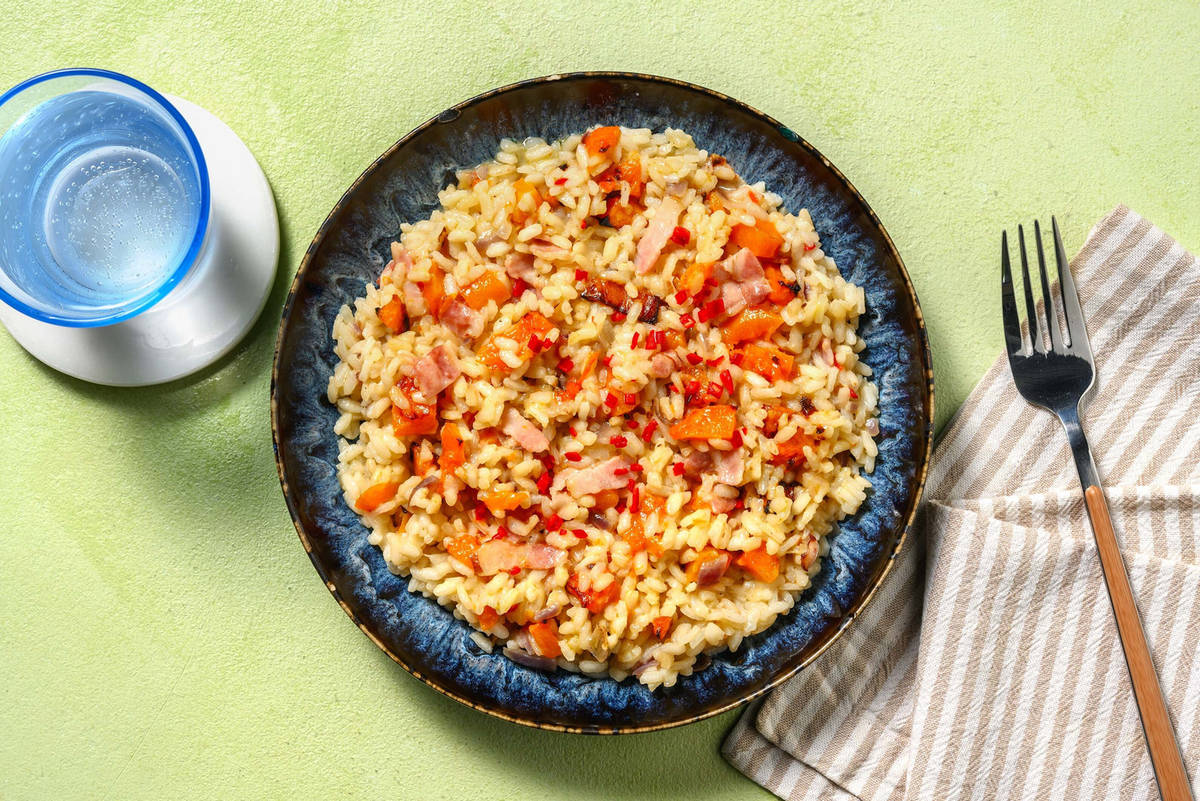 Bacon and Butternut Squash Risotto