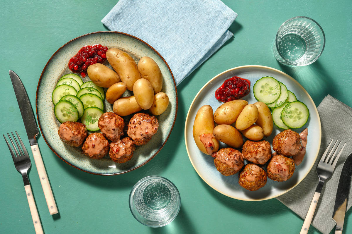 Köttbullar och brunsås 