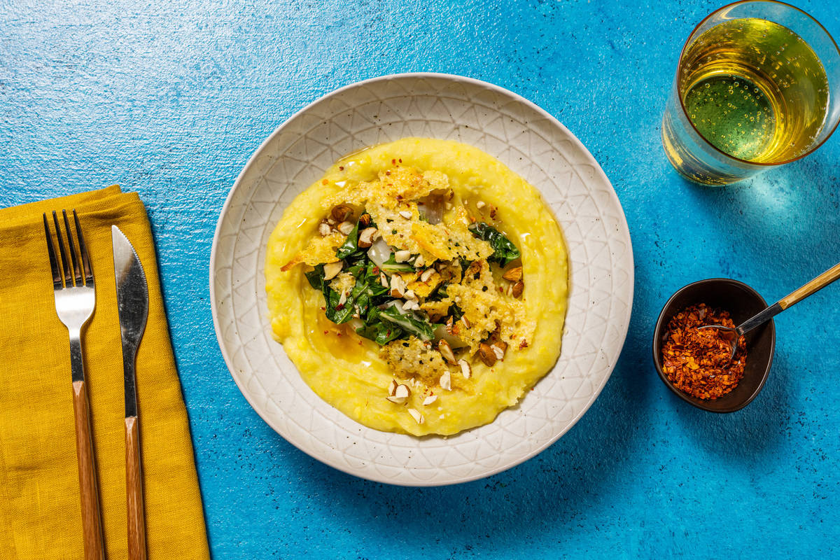 Crema soffice di patate, mais e salsiccia