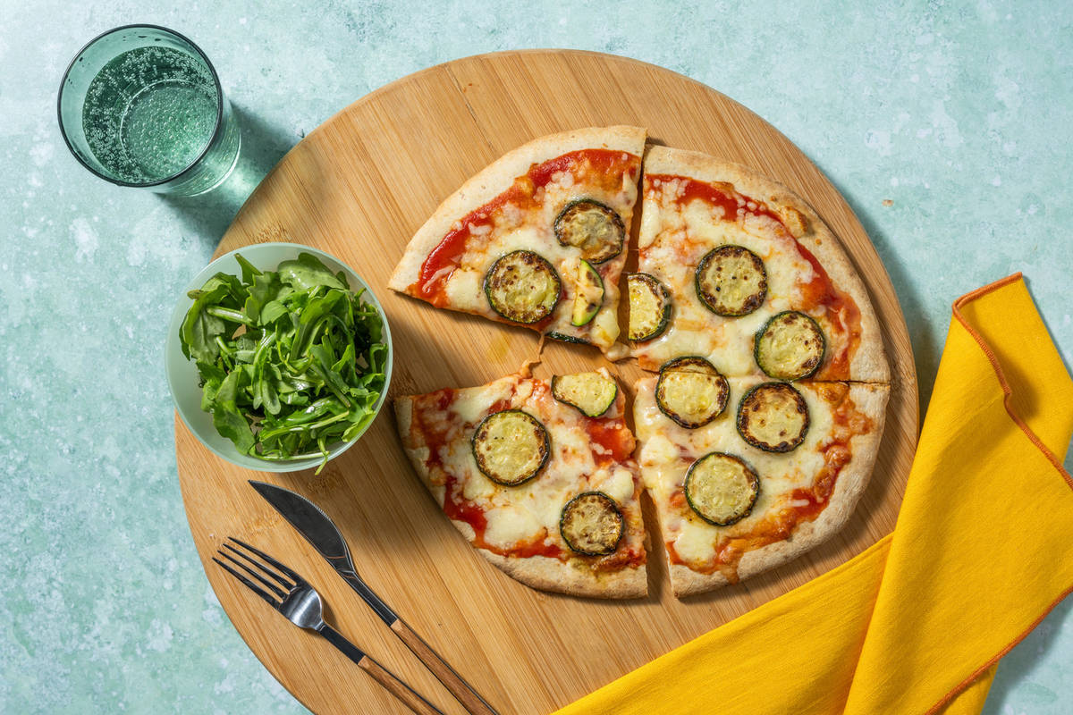 Mozzarella and Courgette Pizza