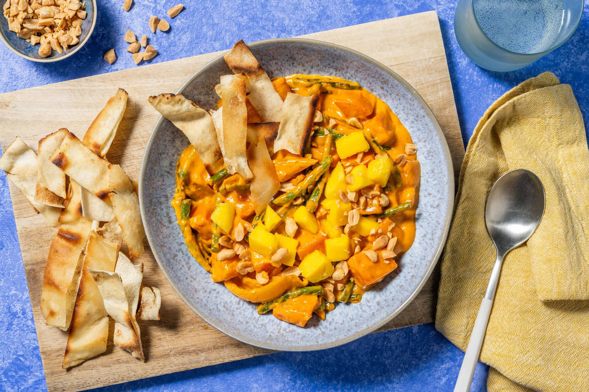 Rotes Thai-Curry mit Süßkartoffel