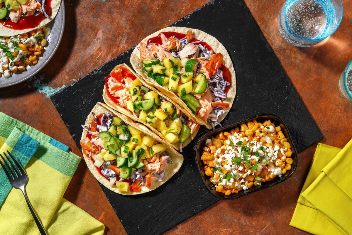 Fiesta Salmon Tacos