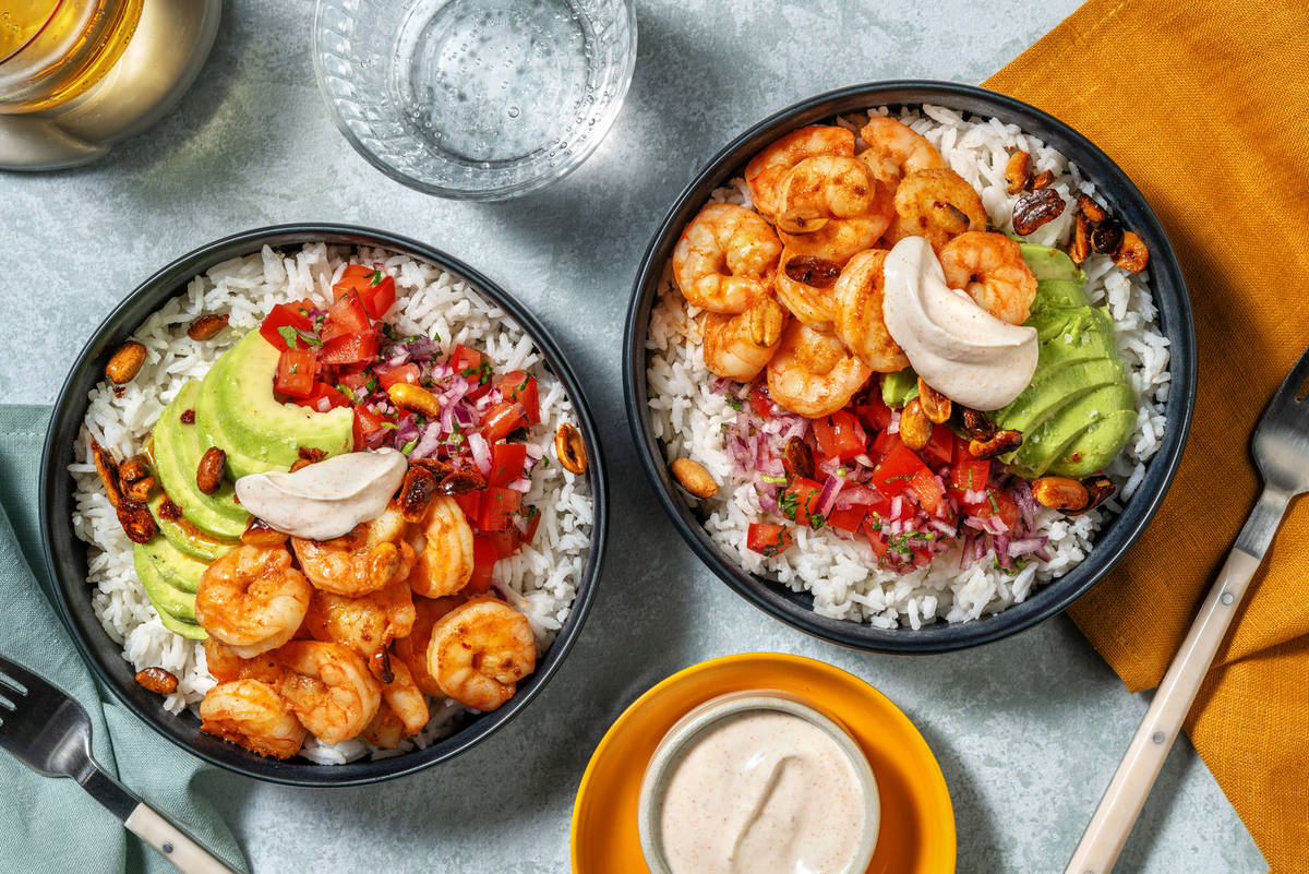Texmex-krydret rekebowl
