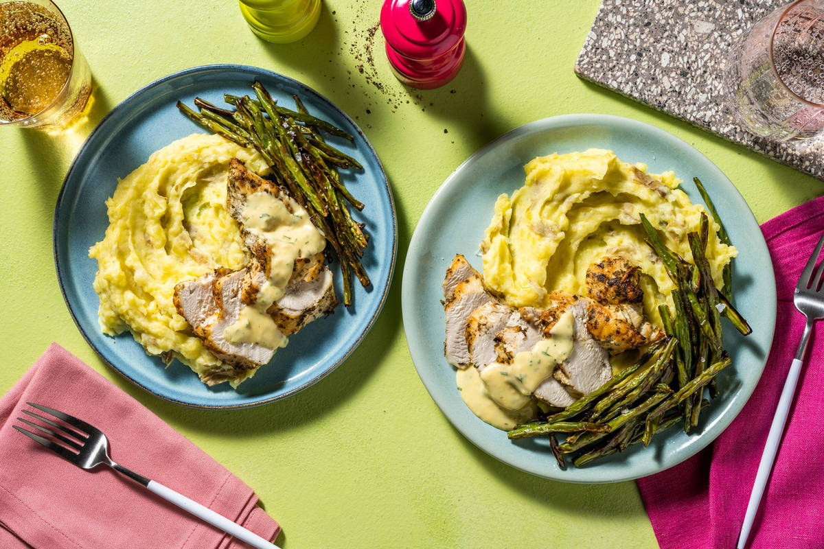 Roasted Chicken in Béarnaise Sauce