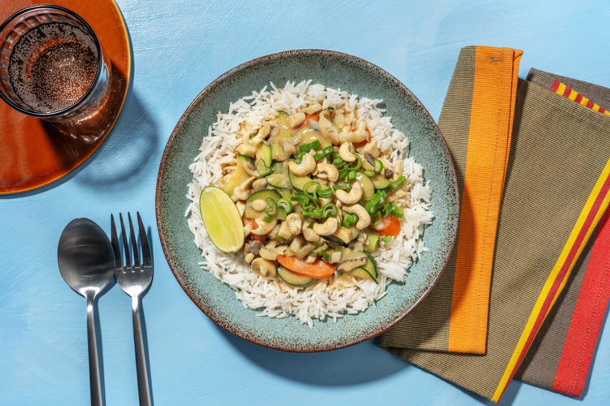 Coconut Courgette Curry with Tofu