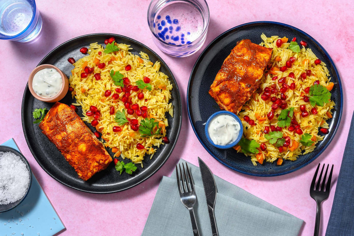 Tikka masala-kryddad öring