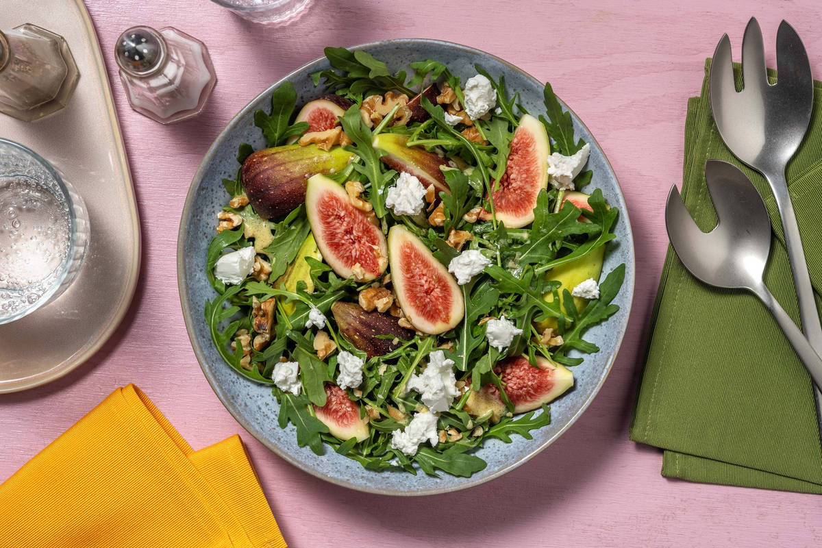 Goat's Cheese, Fig and Walnut Salad