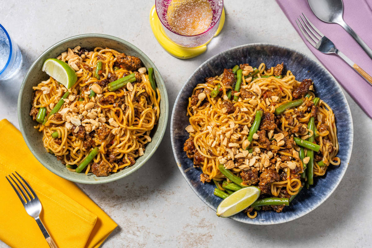 Sticky Sweet Chilli Beef Noodles