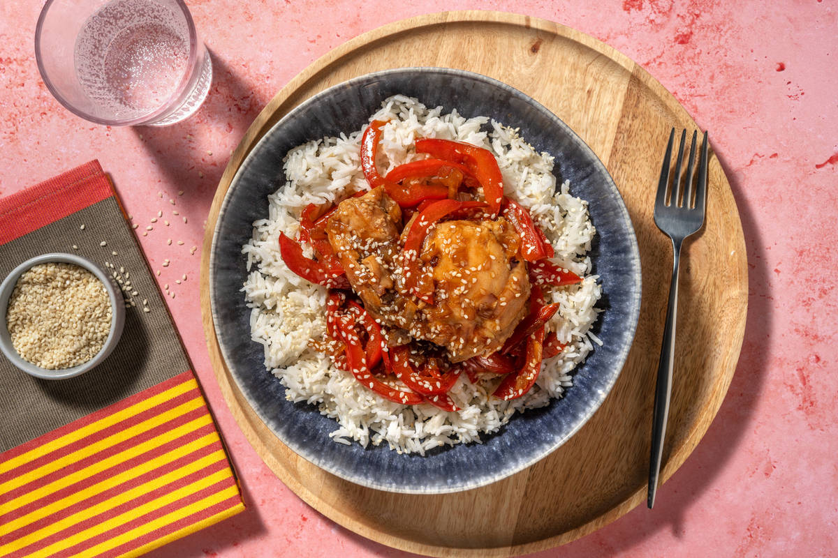 Pollo en salsa hoisin