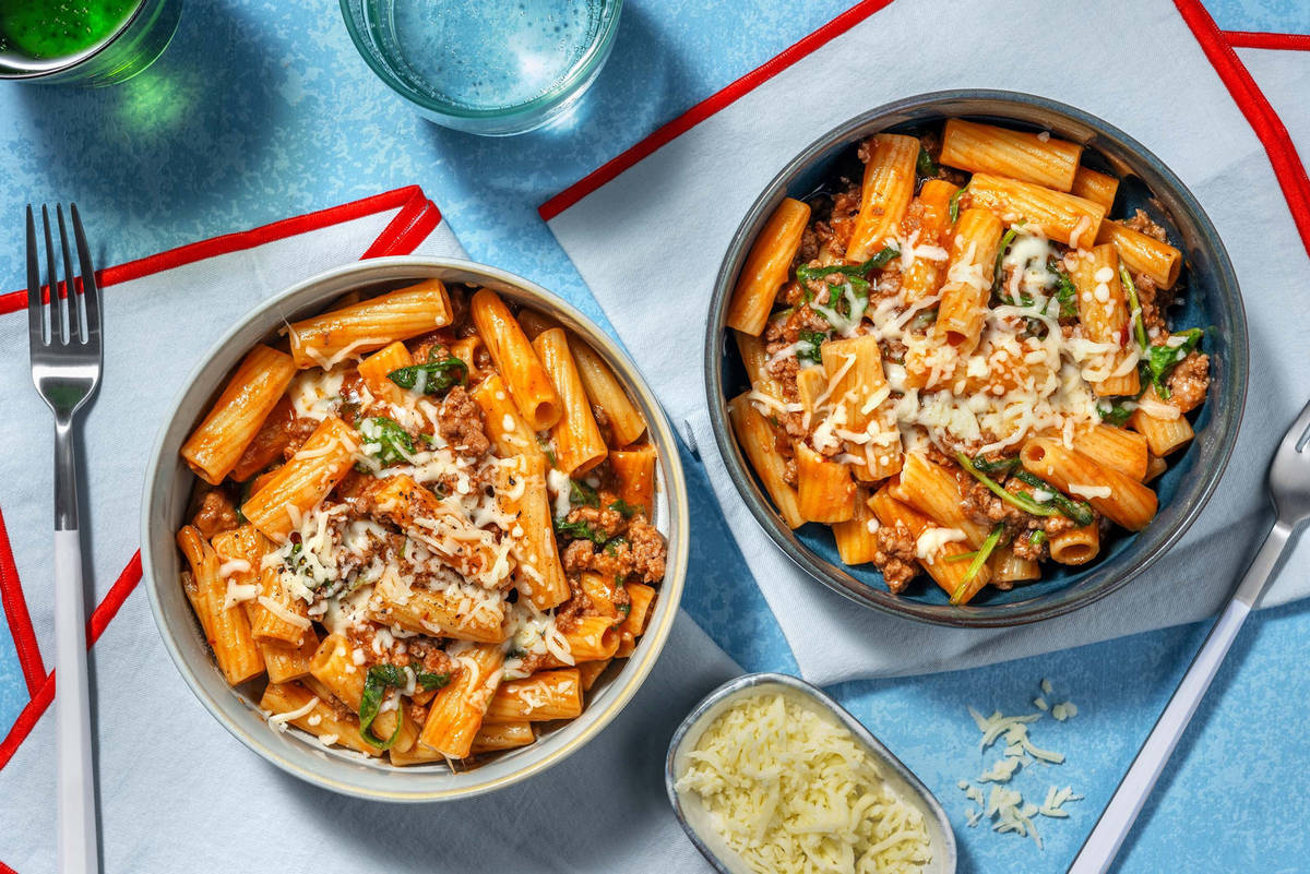 Midweek Chipotle Beef and Pork Rigatoni