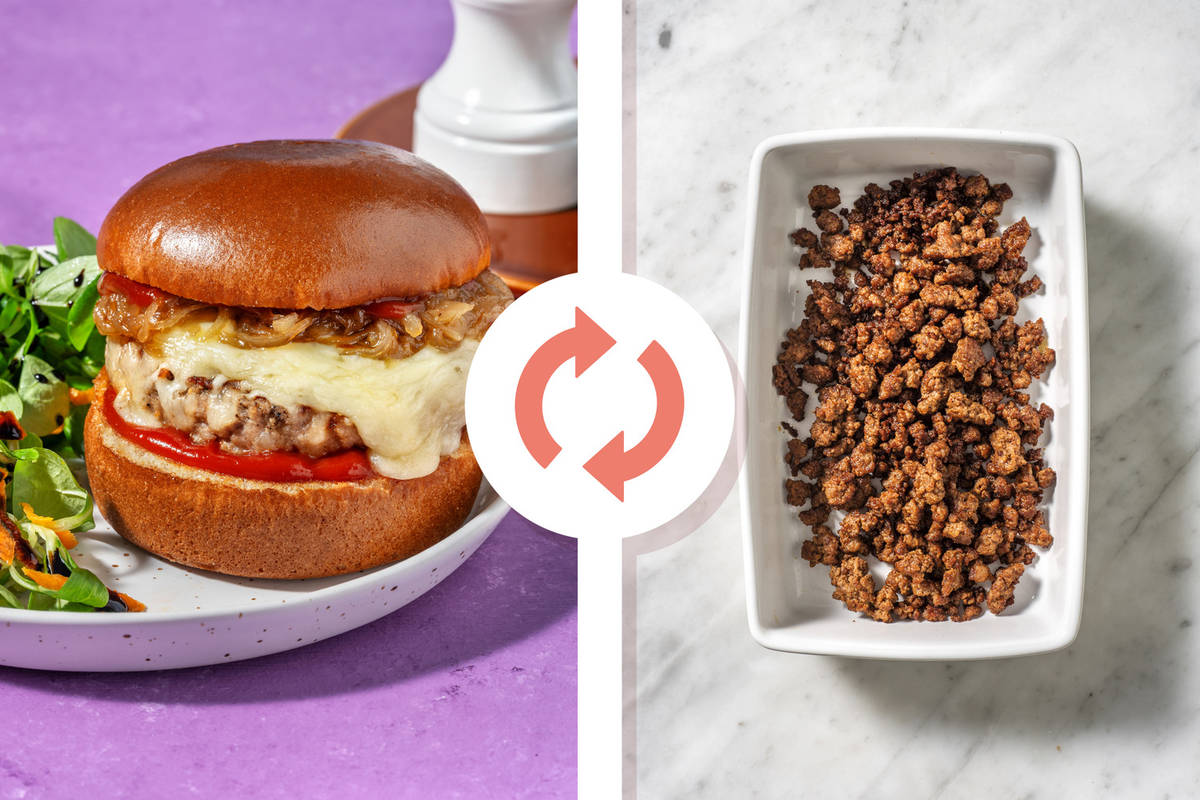 Burger di manzo e maiale al formaggio