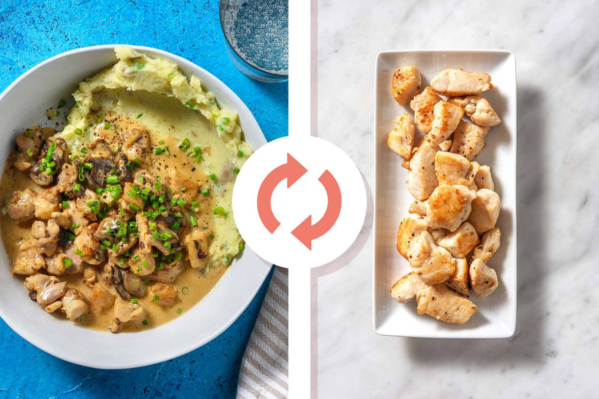 Creamy Mustard Chicken Breast and Mushrooms 