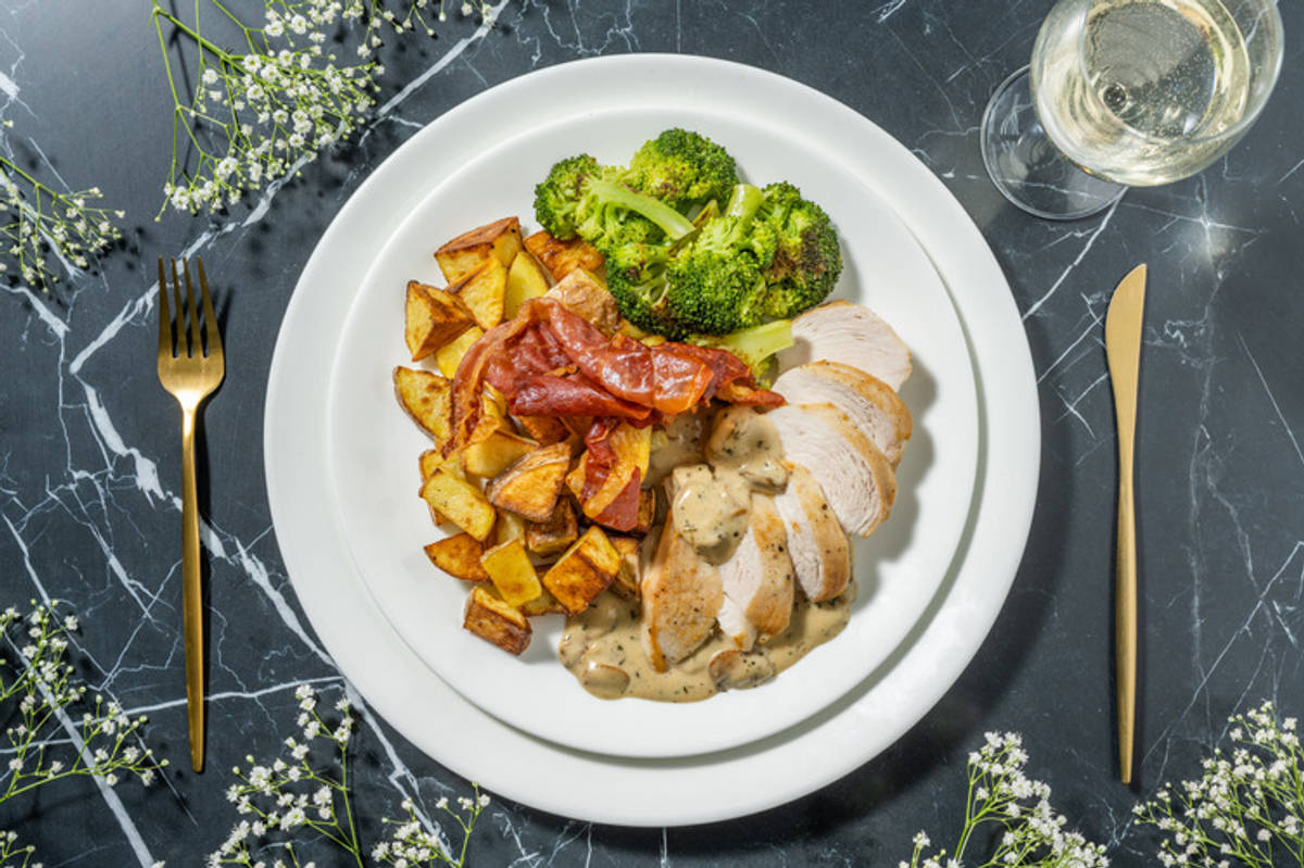 Chicken and Truffle Mushroom Sauce