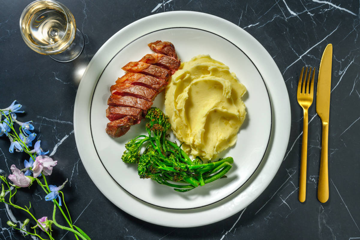 Irish Sirloin Steak Truffled Mash