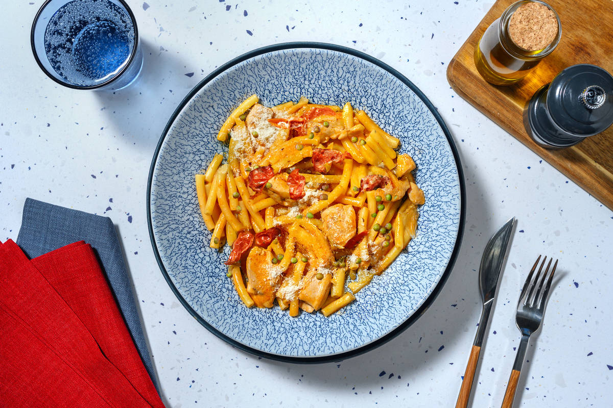 Speedy Spicy Cajun Chicken Macaroni