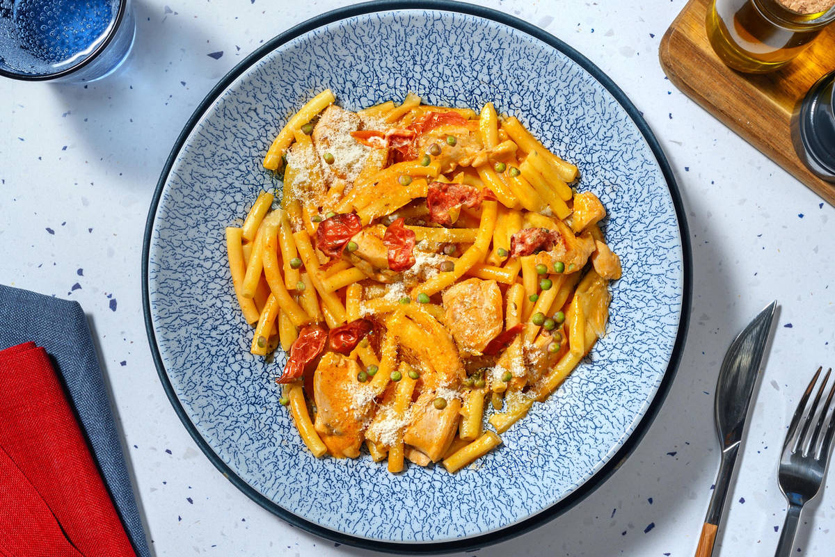 Speedy Spicy Cajun Chicken Macaroni