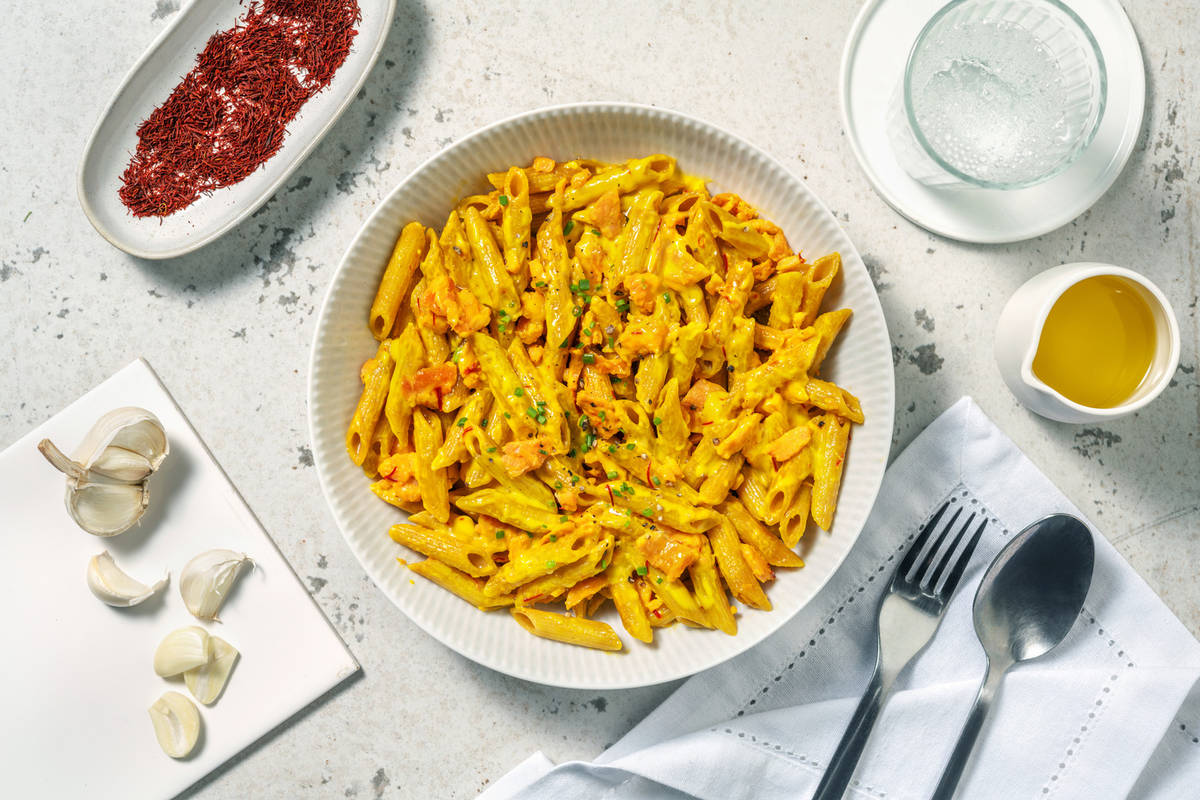 Penne integrali al salmone affumicato