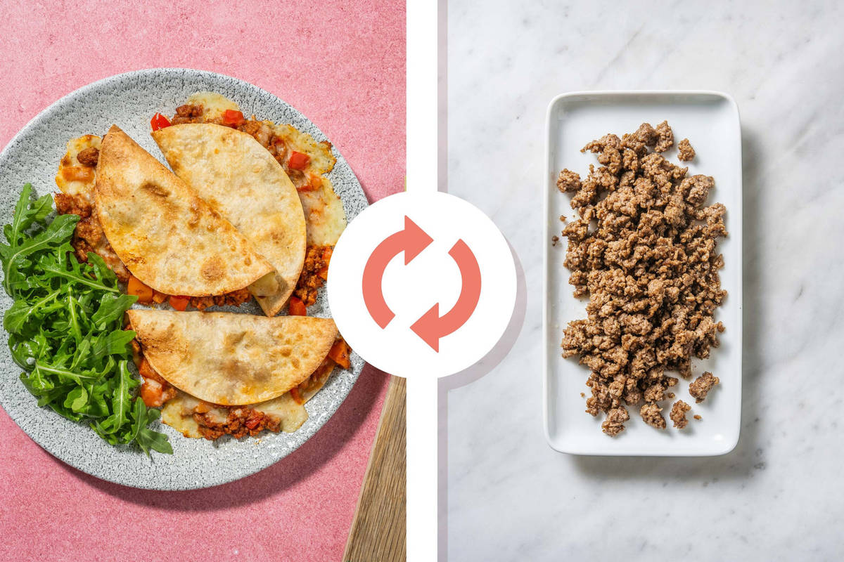 Spiced BBQ Beef Quesadillas