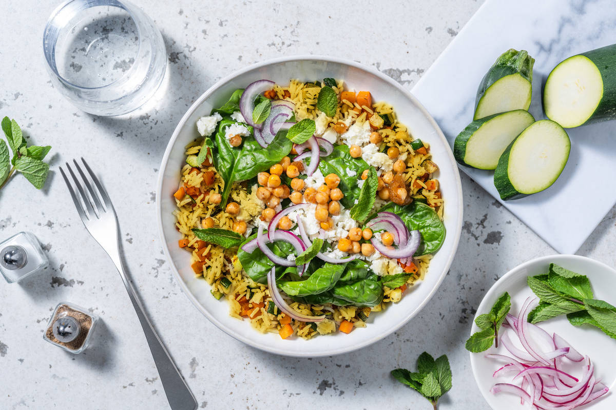 Indisk kikärtsbowl